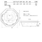 Spa Redondo Madrid COMPLETO com hidromassagem em acrílico | S